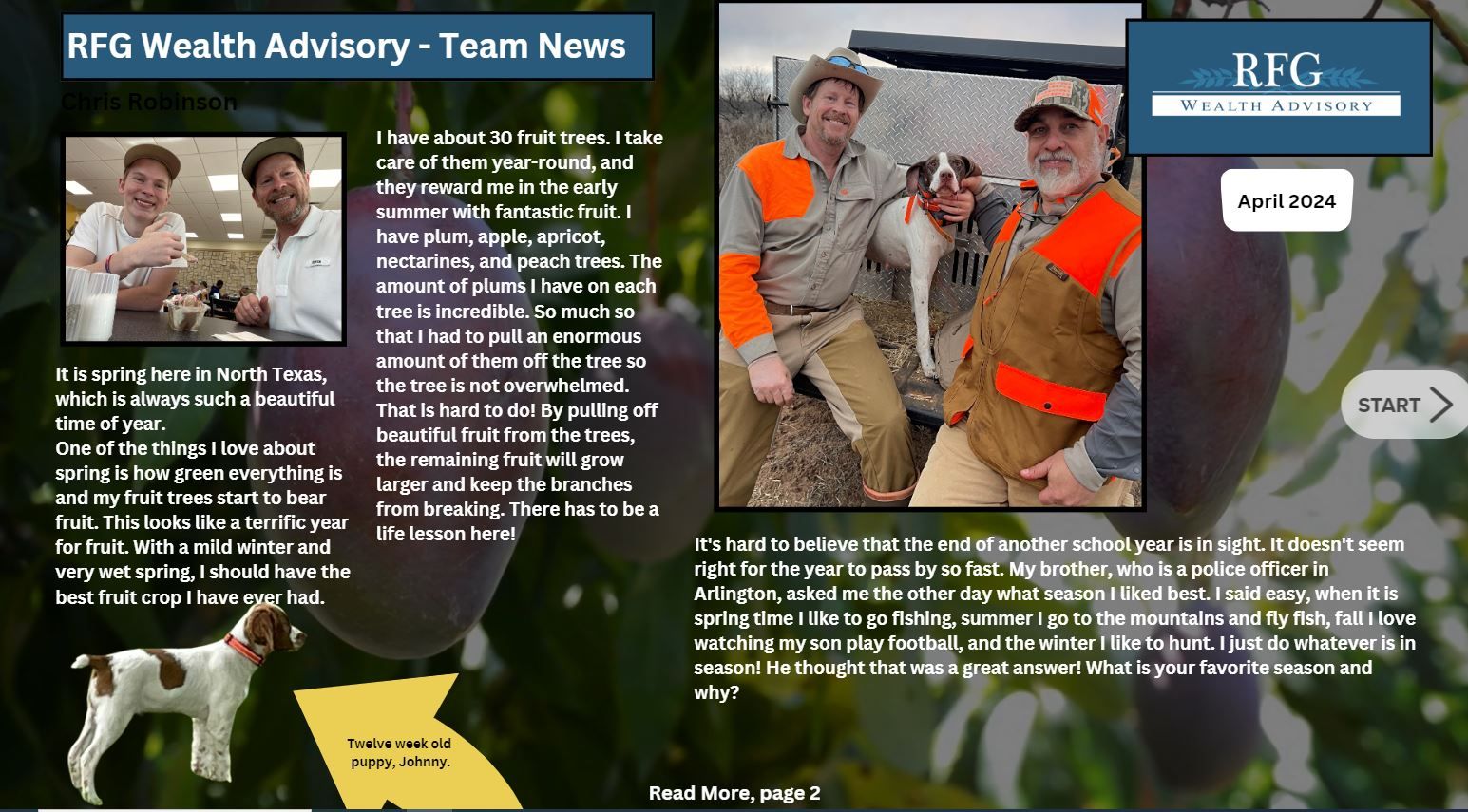 Chris Robinson's article for RFG April '24 newsletter