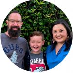 Picture of Susan Dawson and her family.