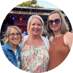 Picture of Lanette and friends enjoying music at the Red River Station.