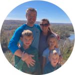 Picture of Mike Lemich and his family on a vacation.