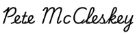 Pete McCleskey's signature.