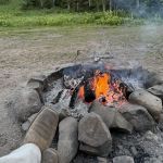 Picture of the Reynolds' campfire.