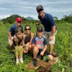 A picture of Ryan Schroer and his family.