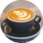 Picture of a cup of Cappuccino.