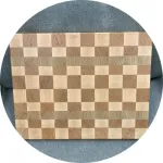 Picture of a cutting board Pete made.